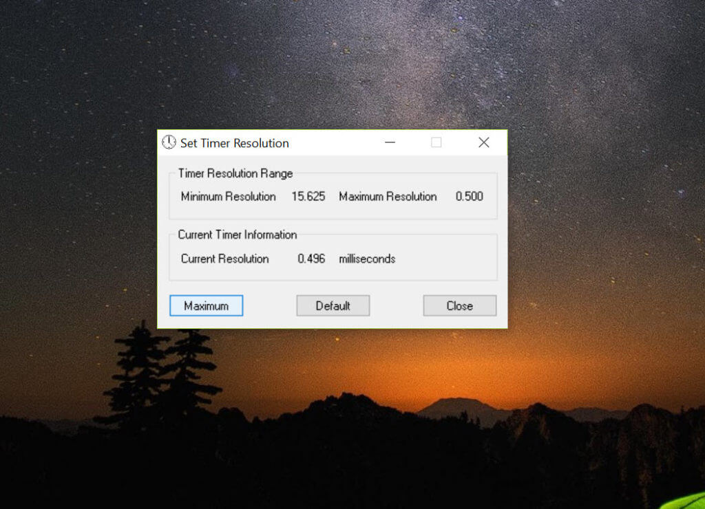 Timer Resolution Windows 11